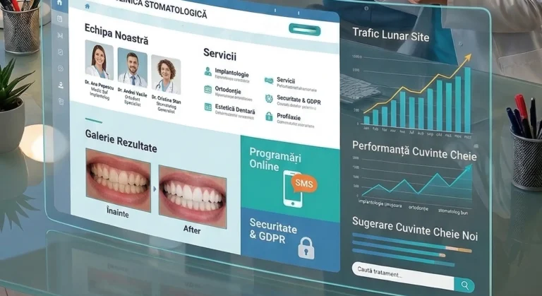 Creare Site Cabinet Stomatologic: 5 Elemente Critice Care Transformă Vizitatorii în Pacienți Programați