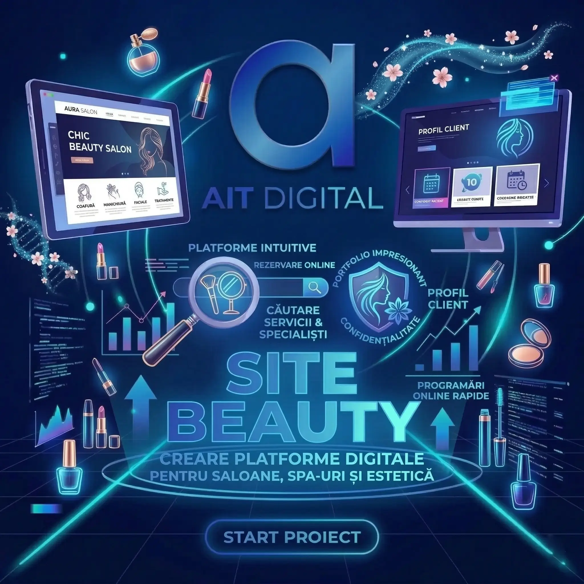 Creare Site Web Salon Infrumusetare Beauty Timisoara