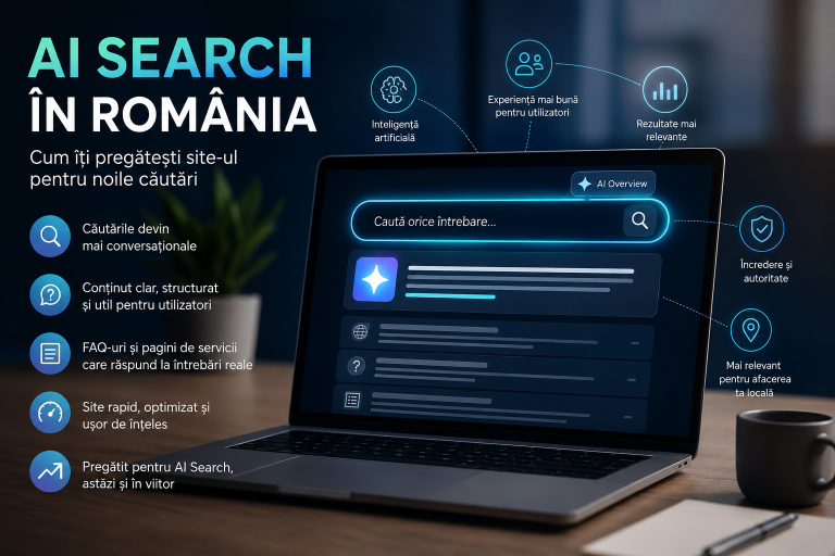 AI Search în România: cum îți pregătești site-ul pentru noile căutări