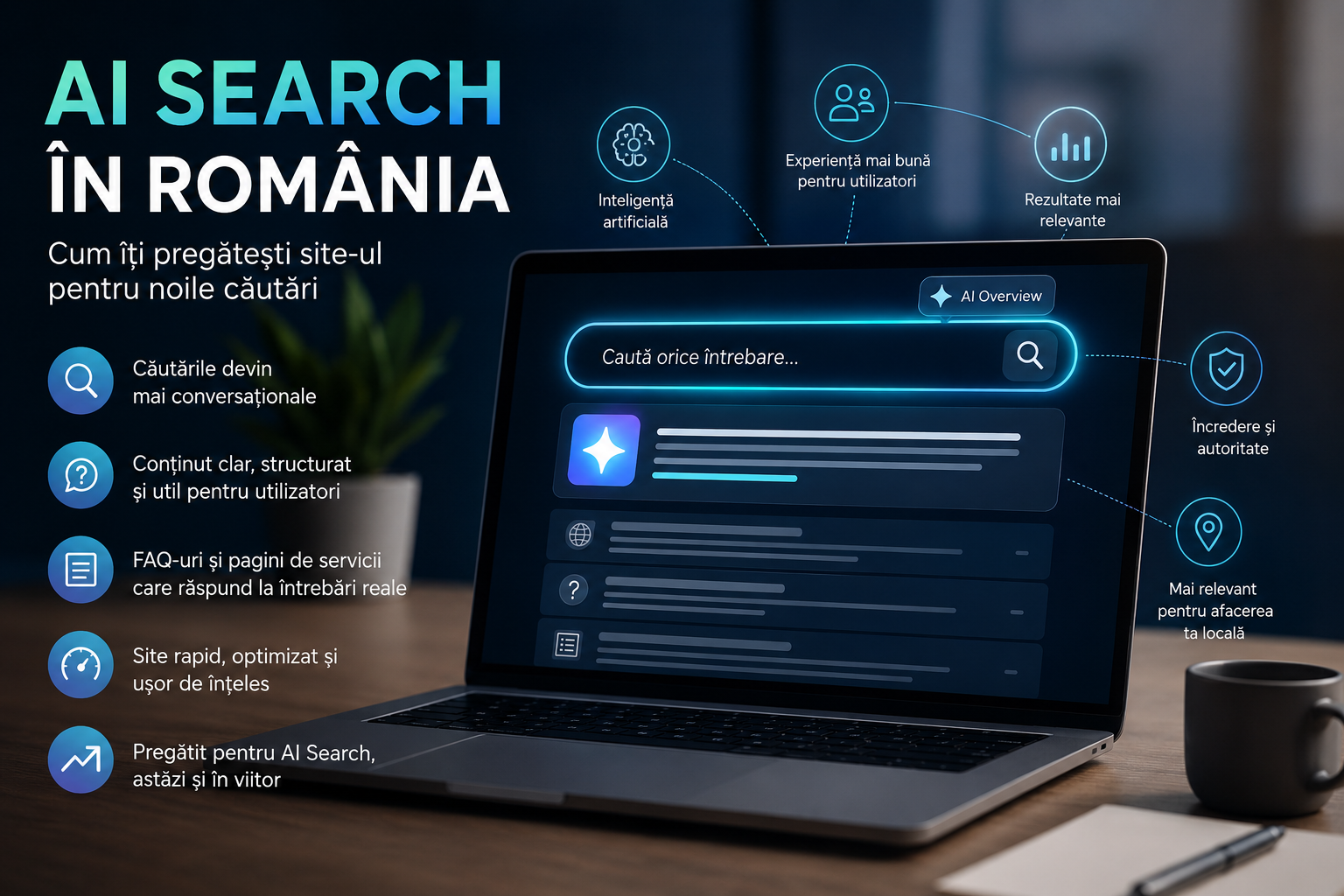 AI Search în România: cum îți pregătești site-ul pentru noile căutări